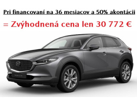 Mazda CX-30 2WD A/T 2,5L E-SKYACTIV G137 AUTOMAT CENTER-LINE + PAKET STYLE