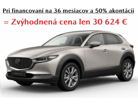 Mazda CX-30 2WD A/T 2,5L E-SKYACTIV G137 AUTOMAT CENTER-LINE + PAKET STYLE